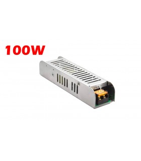 TRANSFORMADOR LED 220V - 12V 100W METÁLICO