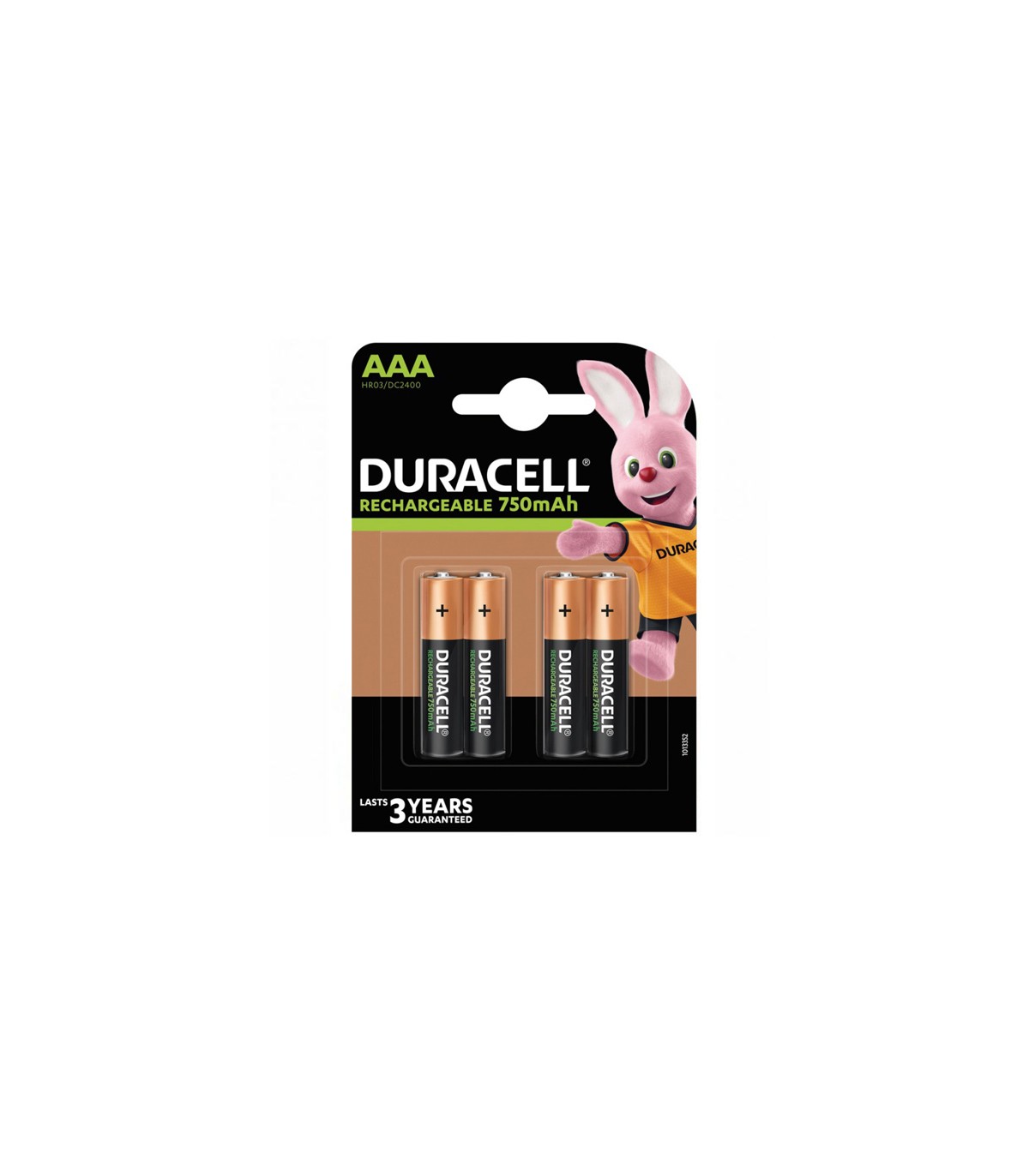 BLÍSTER 2 PILAS DURACELL RECARGABLES AAA 900mAh