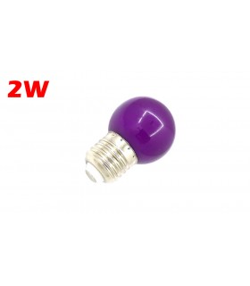 ESFÉRICA LED E27 2W LILA