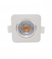 ARO LED BASCULANTE CUADRADO 8W 4000K BLANCO