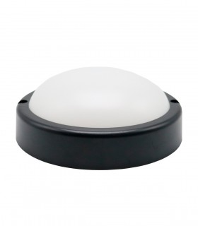 PLAFÓN LED EXTERIOR NEGRO IP54 18W 6500K