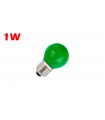 ESFÉRICA LED E27 1W VERDE