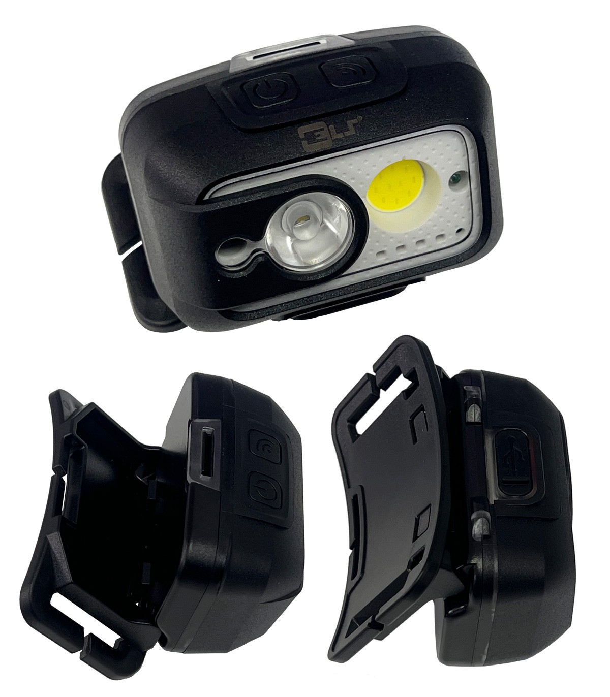 Linterna LED de cabeza recargable