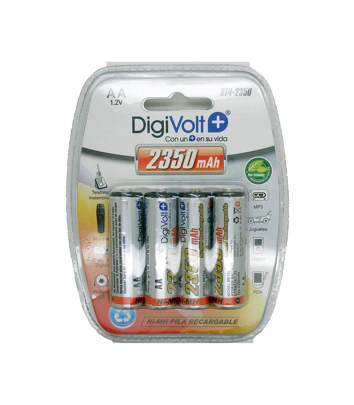 Blister De 4 Pilas Recargables Aaa 850mah Mitzu Ultraenergy