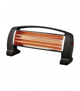 RADIADOR CUARZO 1200W HORIZONTAL NEGRO