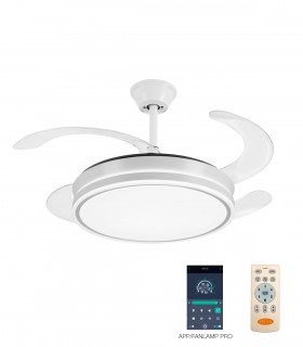 VENTILADOR TECHO AMBRA-XXL BLANCO + MANDO + APP