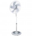 VENTILADOR PIE 5 ASPAS Ø40 CM. 50W BLANCO BASE REDONDA