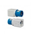 ADAPTADOR CLAVIJA 2 + T 16 AMP A BASE T.T.