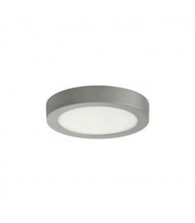 DOWNLIGHT LED SUPERFICIE REDONDO PLATA 18W 6000K