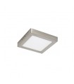 DOWNLIGHT LED SUPERFICIE CUADRADO NÍQUEL 18W 6000K