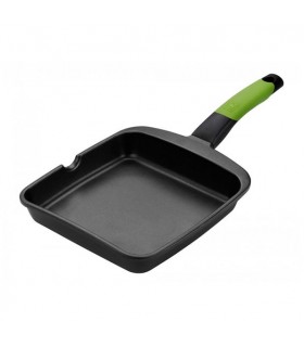 GRILL PRIOR BRA VERDE LISO 28 X 28 CM.