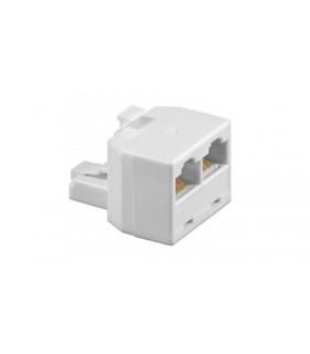 ADAPTADOR RED RJ-45 1 MACHO - 2 HEMBRAS