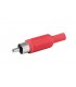 CONECTOR RCA MACHO ROJO