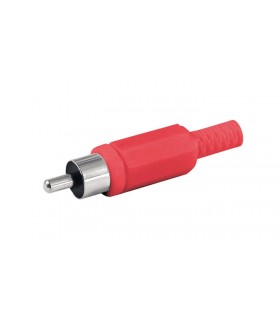 CONECTOR RCA MACHO ROJO