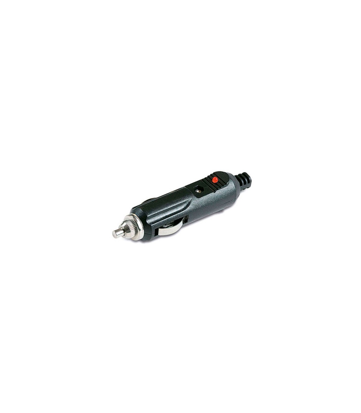 CONECTOR MECHERO MACHO + FUSIBLE LED