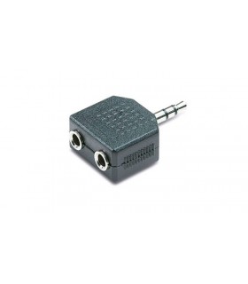 ADAPTADOR JACK 3,5 MM MACHO A 2 HEMBRAS 3,5 MM