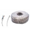 MTS. CABLE ALGODÓN 2 X 1.5 TRENZADO BLANCO