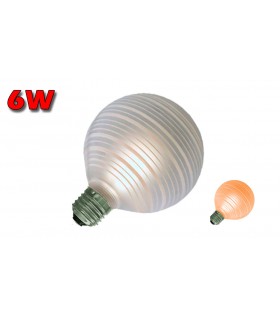 GLOBO LED E27 6W 2700K ÁMBAR LINEAS