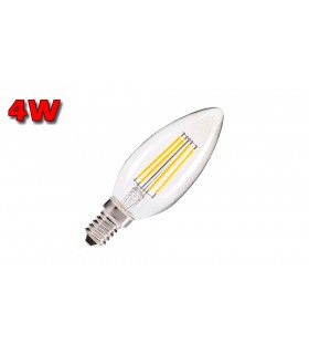 VELA LED E14 4W CLARA 2700K FILAMENTO