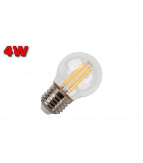 ESFÉRICA LED E27 4W CLARA 2700K FILAMENTO