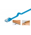 CONEXIÓN RJ-45 UTP CAT6A 20 MTS. AZUL PLANO