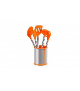 SET 5 UND. PORTAUTENSILIO NARANJA EFFICIENT