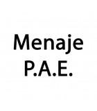 Menaje, P.A.E., gas, hogar y cuidado personal.