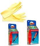 Guantes, adhesivos y sprays